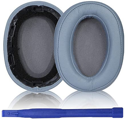 Aiivioll WH-H900N Replacement Ear Pads for Sony WH-H900N (h.ear Series Wireless) and MDR-100ABN (h.Ear on Wireless) Headphones, Protein Leather Repair Parts (Moonlight Blue)