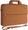 DOMISO 17 Pouces Imperméable Sacoche de Protection Ordinateur Portable Sac à Bandoulière Serviette pour 17-17.3 Notebook/Dell/Lenovo/Acer/HP/MSI/ASUS, Couleur Caramel