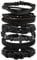 MILAKOO 6 Stk Geflochten Lederarmband Herren Lavastein Kreuzarmband Manschettenarmband Schwarz