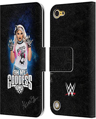 Head Case Designs Offizielle WWE Goddess LED Bild Alexa Bliss Leder Brieftaschen Handyhülle Hülle Huelle kompatibel mit Apple iPod Touch 5G 5th Gen