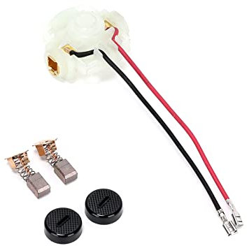 1Pair Carbon Brushes+1x Brush Holder+2x Brush Cover Set CB430 Compatible with Makita BGA450/BGA452/DGA452/GA400/BGA402/GA400D