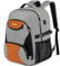 PUSLOM Large Backpack for Men, 17.3Inch Travel Laptop Rucksack with USB Charging Port Business Flight Approved Carry On Backpack, Big Capacity Heavy Duty Computer Bag College School Bookbag, Grey