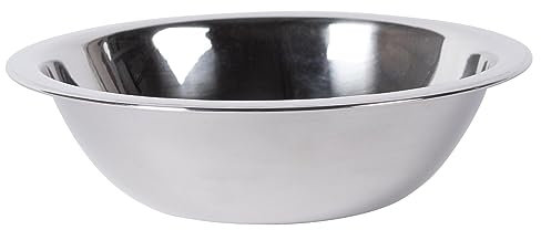 Argon Tableware 500ml Mixing Bowl - 16cm Polished Metal Dishwasher Safe Small Nesting Bowl Durable Stainless Steel Mixing Dish for Baking, Cooking & Food Prep