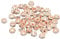 PATIKIL 4mm Spacer Beads, 100pcs Bead Spacers Rondelle Spacer Beads Rhinestone Small Round Bulk Glass Beads Crystal for Making DIY, Rose Gold