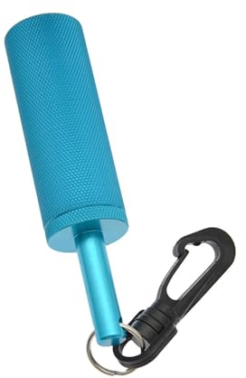 Furtryvl Tauchen Sicherheit Tank Rassel, Scuba Tauchen Signal Shaker Rassel Noise Maker, Edelstahl Unterwasser Rassel, Aluminiumlegierung mit Clip, für Hauttauchen