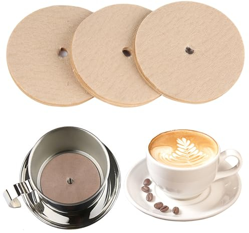 Yctze Papier Filtre à café en Pot de 100 Pièces, pour la Cafetière Phin, Percolateur Jetable Filtre à café de 30 Tasses