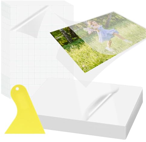 101 Stück Laminierfolien Laminierfolie Kaltlaminierfolie Laminierfolie A6 Kalt Laminierfolien für Ultraschallbilder Selbstklebende Laminierfolie Laminierfolien A6 Laminierfolien Set