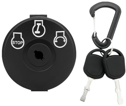 Riding Lawn Mower Ignition - Button For Lawn Mower With Key - Button For Lawn Mowers, Easy To Install For Women Men Most Lawn Mower