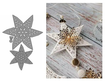 3D Weihnachtsanhänger Stern Stanzschablonen Weihnachten Stanzen für DIY ScrapBooking Album Dekorative Papier Handwerk und Karten Herstellung