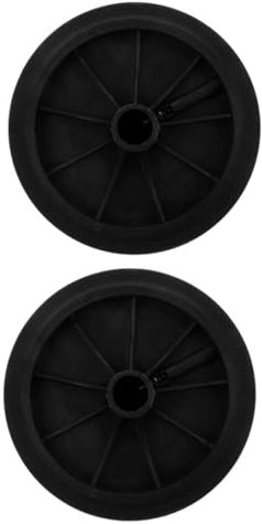 KITANDOVE 80l-240l Outdoor Trash Can Wheel Replacement Solid Axle Rubbish Bin Wheel for Easy Maneuverability