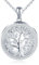Yumilok Chain Necklace for women Tree of Life Hollow Open Rund Zirconia Photo Picture Locket Necklace 925 Sterling Silver