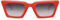 Cheapass Große Cateye-Schmetterling-Sonnenbrille, trendiger Damen-Stil mit Metallbügel, UV400-geschützt, Ca: 090 - Rot, Medium