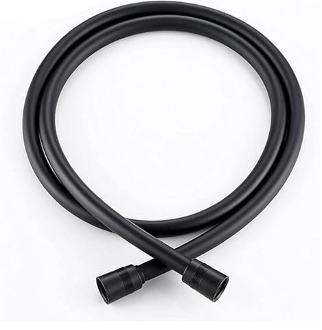 Tuyau de douche extra long, Tuyau de douche Flexible noir mat de 1.5m, douches en PVC antidéflagrantes, raccords de tuyauterie de salle de bains à domicile