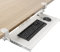 AX WABER Tastaturablage, Unter dem Schreibtisch Ausziehbar mit C Klemme Groß Format, Standfest Schiebbarer Tastaturständer 838mm x 280 mm ausziehbare Plattform Computerschublade zum Tippen Weiß