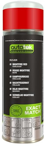Autotek Professional Exact Match Car Spray Paint - Rover Nightfire Red Pearl Aerosol Spray 300ml