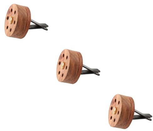 FRCOLOR 3 Stk Diffusor Für Ätherische Öle Duftzerstäuber Für Zu Hause Diffusor Aufclipsen Auto Duft Für Zu Hause Parfüm-clip Aus Holz Ätherisches Öl Holz Parfüm Rosenholz