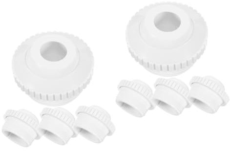 BESPORTBLE 2sets Pool Massage Floating Glasses for Pool Pump Pool Buoy Floaty Pool Nets for Cleaning Paddling Pool Swimming Pools Heater Pool Drink Floats Inflatable Plastic White 4pcs*2