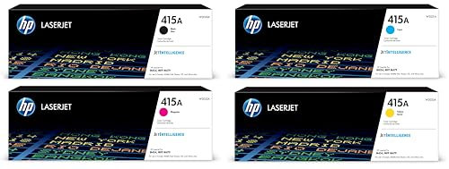 IC-Office Bundle für HP 415A Black, Cyan, Magenta, Yellow + Kugelschreiber
