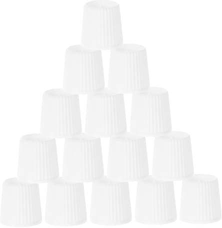 EXQUIMEUBLE Plastic Toothpaste Caps Self-Sealing Toothpaste Lids 50pcs Set Daily Oral Care Essential Oil Tubes