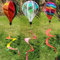 Nlqhyrexion 3 Heißluftballon Windspiele, Vogelschreck Vogelabwehr, Balkondekoration Wetterfest, Deko Hängend für Party, für Draußen Innen, Windrad Windmühle Garten, Windsack Pailletten Twister