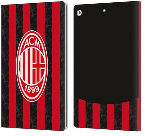 Head Case Designs sous Licence Officielle AC Milan Accueil Kit D'écusson 2025/26 Étui Portefeuille en Cuir Compatible avec Apple iPad 10.2 2019/2020/2021