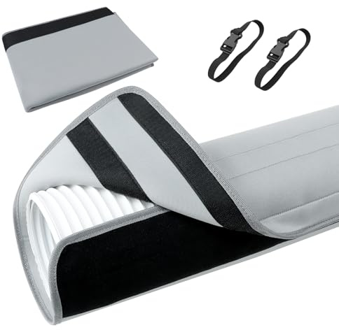 Changshengda Couverture de tuyau pour climatiseur - Housse de protection isolée pour climatiseurs portables, manchon de protection thermique pour tuyaux d'extraction avec diamètres de 12,7 cm et 15 cm