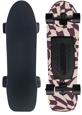 Longboard Für Erwachsene, Elektrisches Skateboard Mit Fernbedienung, 42 Km/H, Cruise Steuerung Skateboard, Tragbares Longboard, Sanftes Bremsen(E,Single Drive)