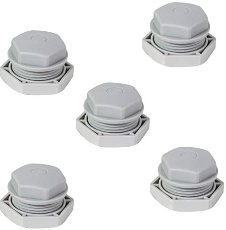 REV 0508644555 Würgenippel, Kabelverschraubung M25, Dichtber. 9-16mm, IP54, 5St., grau