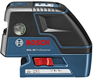 Bosch Professional GCL 25 Livella Laser Combinata, Campo di Autolivellamento ± 4°, Blu