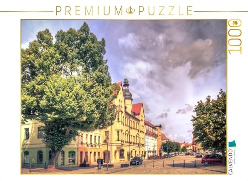 CALVENDO Puzzle Blick zum Rathaus Hettstedt | 1000 Teile Lege-Größe 64 x 48 cm Foto-Puzzle für glückliche Stunden