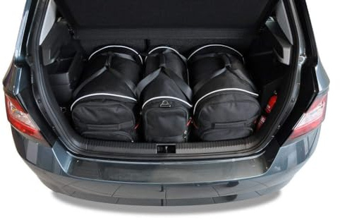 KJUST Kofferraumtaschen 3 stk kompatibel mit SKODA FABIA HATCHBACK III 2014-2021