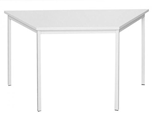 334010 Schreibtisch Profi Trapeztisch Besprechungstisch Büromöbel Konferenztisch Computertisch 120x60cm Lichtgrau
