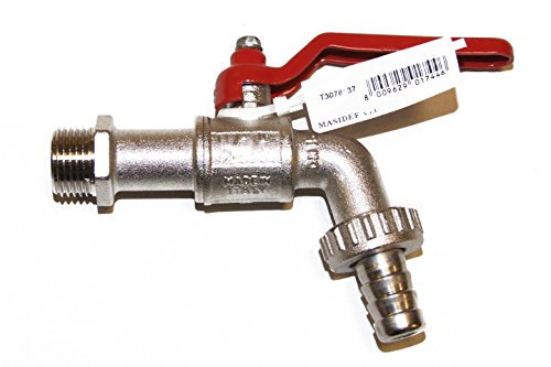 Waterful T3078136 Rubinetto Portagomma a Sfera 3/8