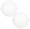 Popp® Pack x2 Placa Downlight LED Empotrable Circular 18W Luz Calida 3000K 1620Lumenes Corte de Techo Ø205mm, para cocina,pasillos,domitorio,salón (18W 3000K)