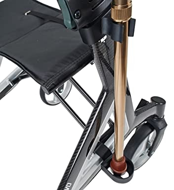 Bischoff & Bischoff Stockhalter für Alevo Rollator, Schwarz