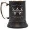 Personalised Monogram Beer Tankard Steel Stein | 1 Pint Beer Mug | Customised Gift for Birthday Wedding Anniversary | Add Custom Initial, Name or Message for Any Special Occasion, 500 ml