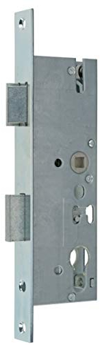 Rohrrahmenschloss PZ/W mit 72 mm Entfernung, Nuss 8mm und verzinkter Stulpe 24 x 244 mm (Dornmaß 45)