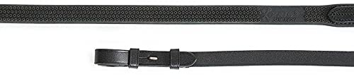 Shires Aviemore Eventa Rubber Grip Reins (48 (120 CM), Black)
