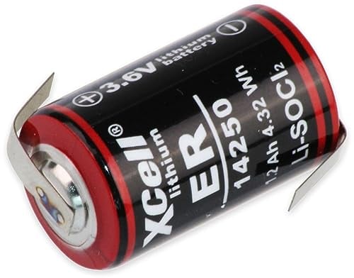 Kraftmax Lithium 3,6V Batterie LS14250 1/2 AA - Zelle Lötfahne LF Z Form