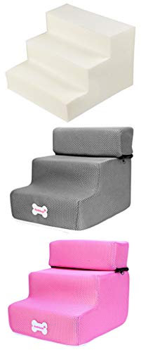 Yowablo New 3 Step Mesh Pet Combination with Non-Slip Base and Ladder Cover