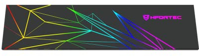 Nfortec - MAI ARGB-Beleuchtungstafel für PC-Spiele, magnetische Beschriftung, 327x81x7 mm