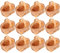 Happyyami 12 x Mini-Weidenkörbe mit Griffen, dekorativer rustikaler Ostereierkorb, kleine Bambuskörbe, gewebte Aufbewahrung, Pflanztopf