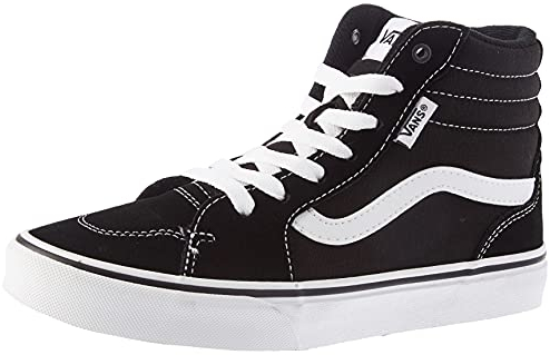 Vans Unisex Kinder Filmore Hi Sneaker Filmore Hi Trainers, (Suede/Canvas) black/white, 34 EU