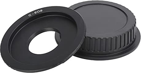 C→EF/EF‑S Lens Adaptor Ring + Back Cap,for C Mount Lens to for Canon EF/EF‑S Camera