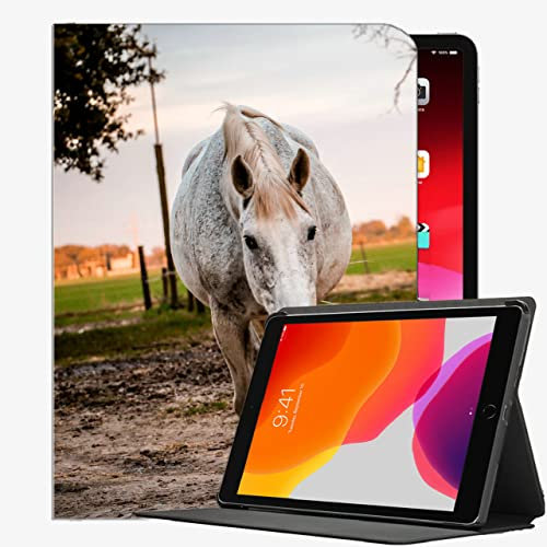 Caso Inteligente para el iPad Air 2, Caballo Paddock Walking 6 Funda Slim Shell Funda para iPad Air2 9.7 Pulgadas