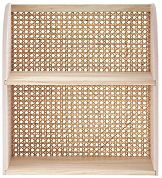 Vertbaudet Kinderzimmer Wandregal mit Rattan „Poesie“ rosa ONE Size