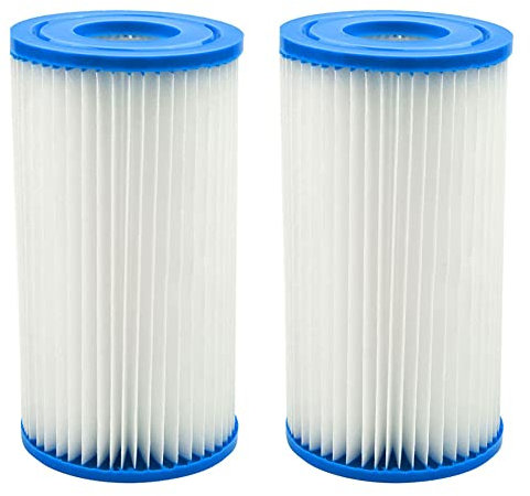 Donkivvy 2 cartuchos de filtro de piscina 29002E de repuesto para cartuchos de filtro de aire acondicionado tipo piscina Intex Easy Set
