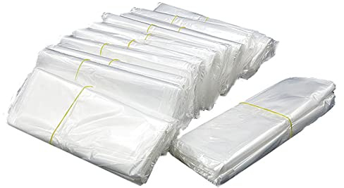 MACHSWON 100 Stück Schrumpfbeutel, 15 x 30 cm, POF, Schrumpfbeutel, transparent, geruchlos, Einzelport, Schrumpffolie, für Verpackung, Seife, Kerzen, Glas, Bad, selbstgemachtes DIY-Projekt, Geschenk