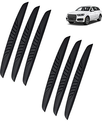 6 Pcs Car Trim Protectors - Car Window Door Edge Guards (Black)