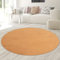 Flauschiger Teppich mit warm-weichem Flor | waschbar | in Terra, 120 cm Rund